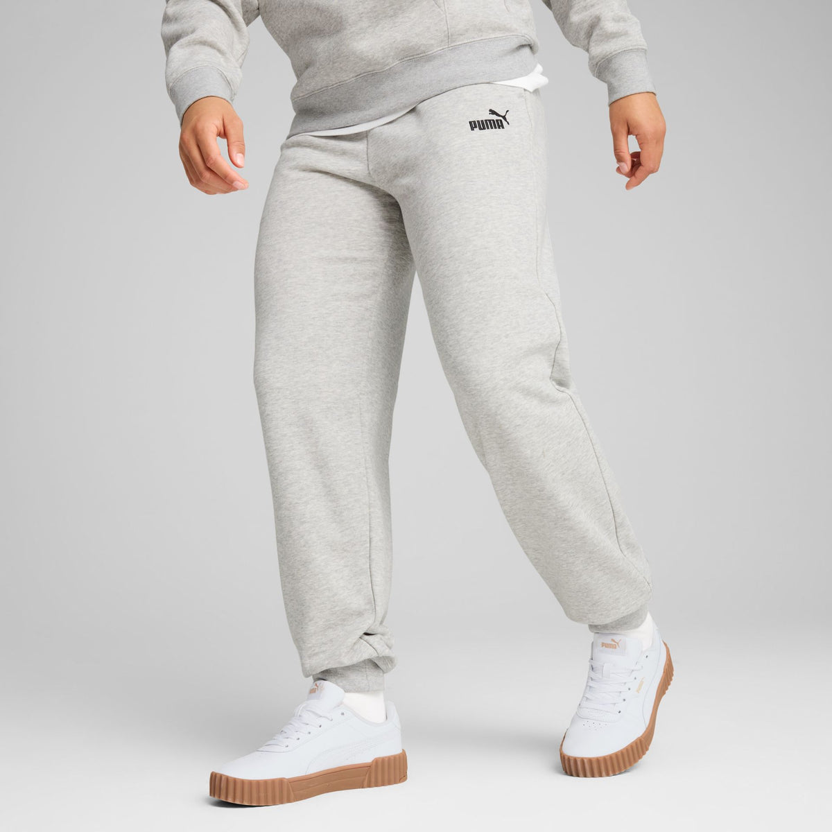 Puma ESS Small No. 1 Logo Comfort High-Waist Sweatpants TR cl – grau
