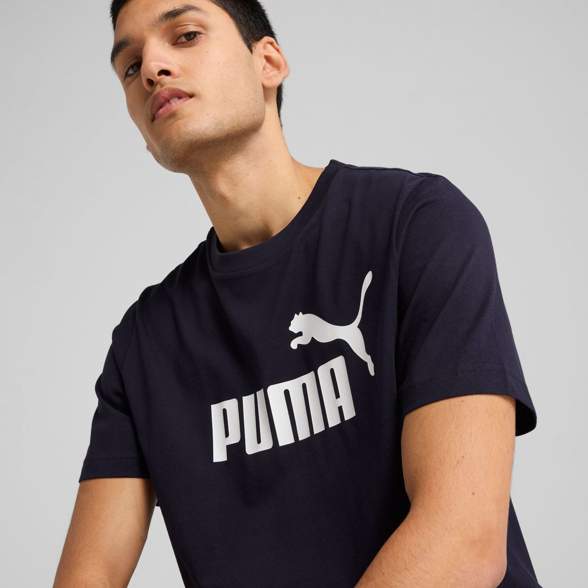 Puma ESS No. 1 Logo Tee – dunkelblau/navy