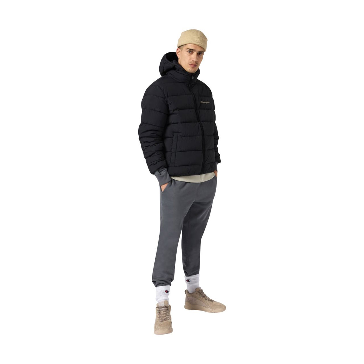 Champion Padded Outdoor Jacket – schwarz