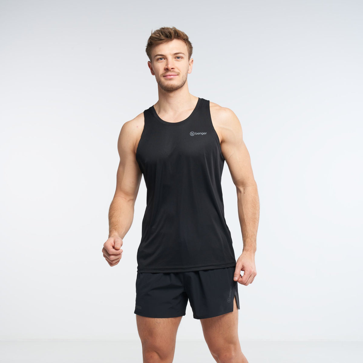 Benger RUNNING BASIC SINGLET – schwarz