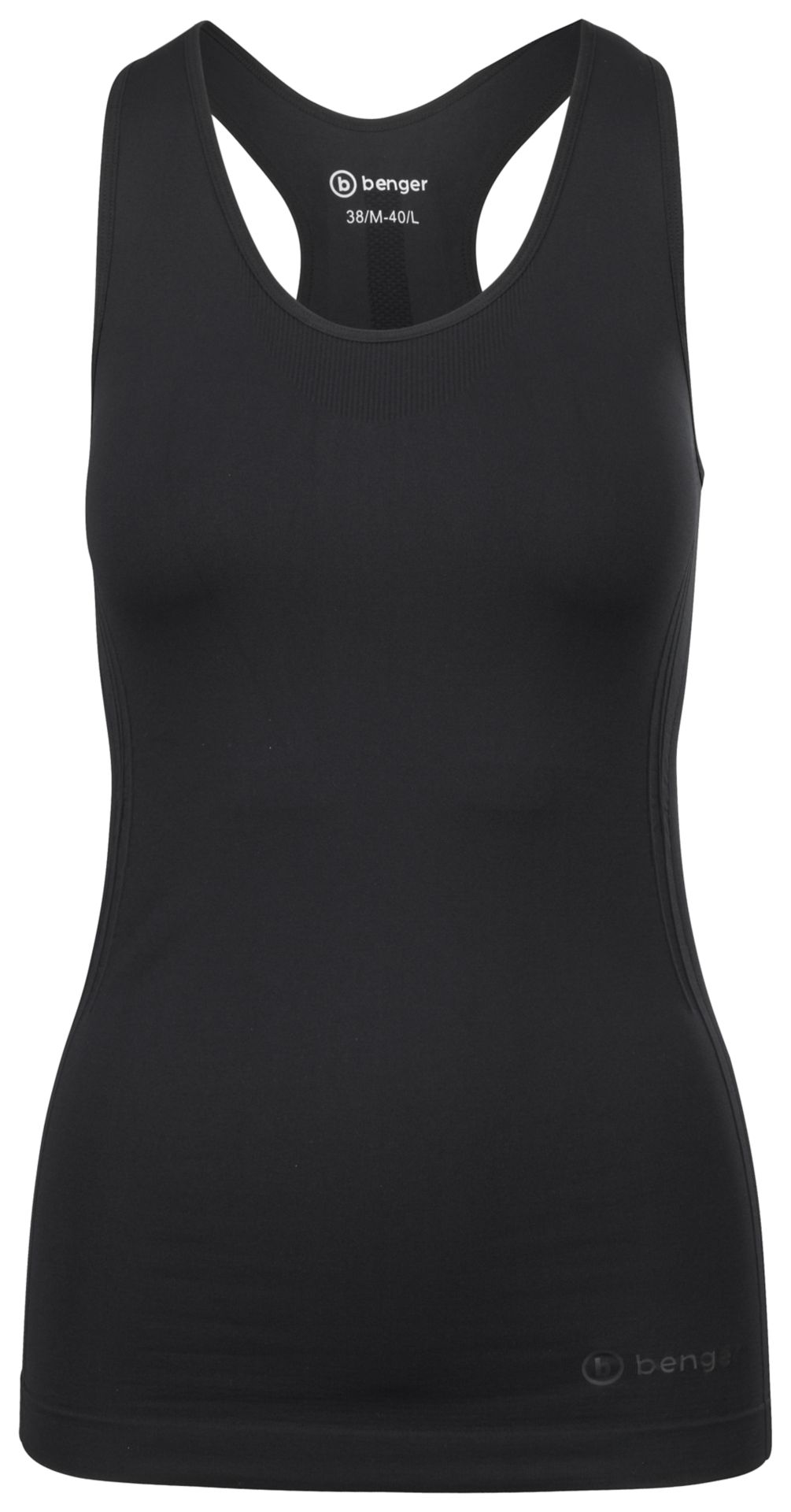 Benger TANK TOP MIT INNERBRA – schwarz