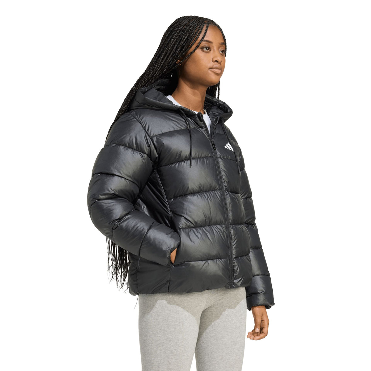 Adidas Essentials CLIMAWARM Synthetic Down Puffer Hooded Jackets