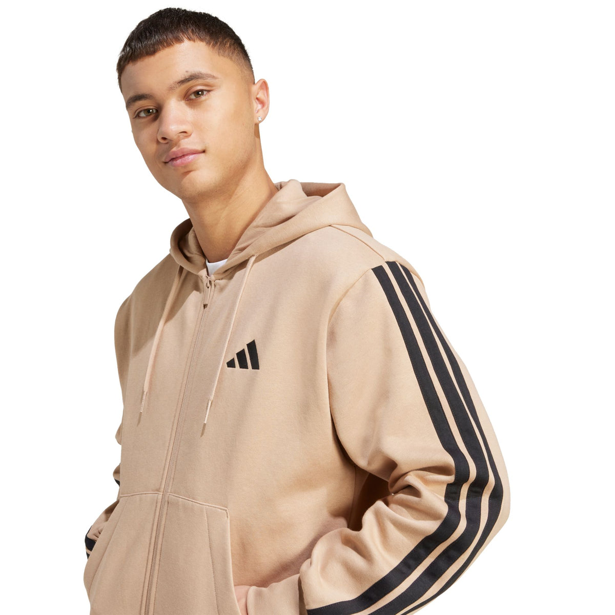 Adidas Essentials 3-Stripes Fleece Hoodie