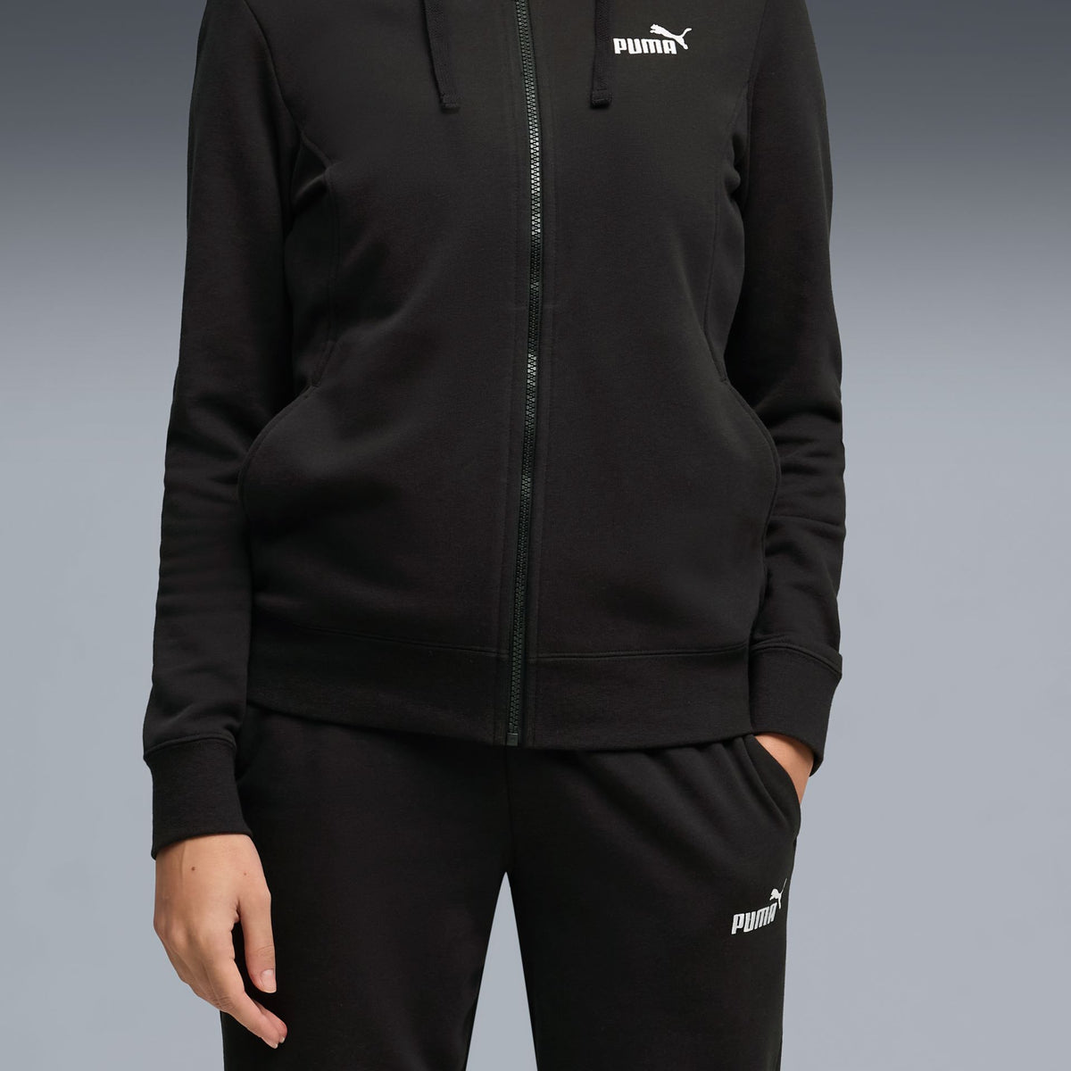 Puma Hooded Sweat Suit TR cl – schwarz