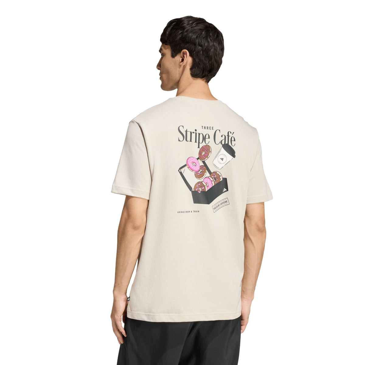 Adidas Coffee Cafe Donut Box Graphic Tee