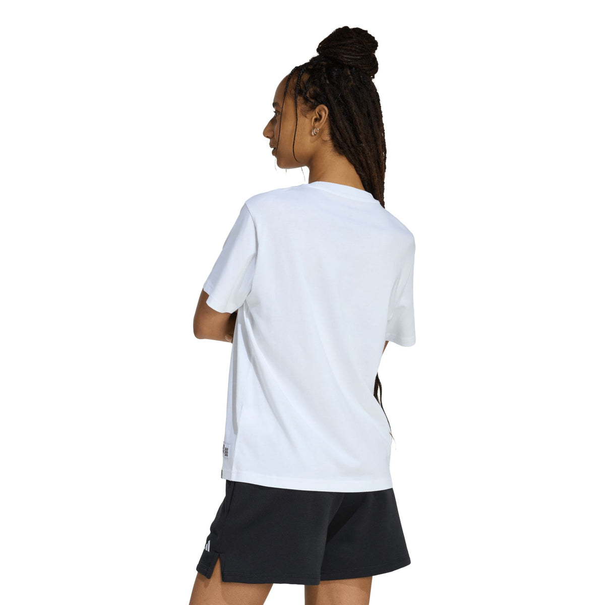 Adidas Mini Embroidery Graphic Tee – weiß
