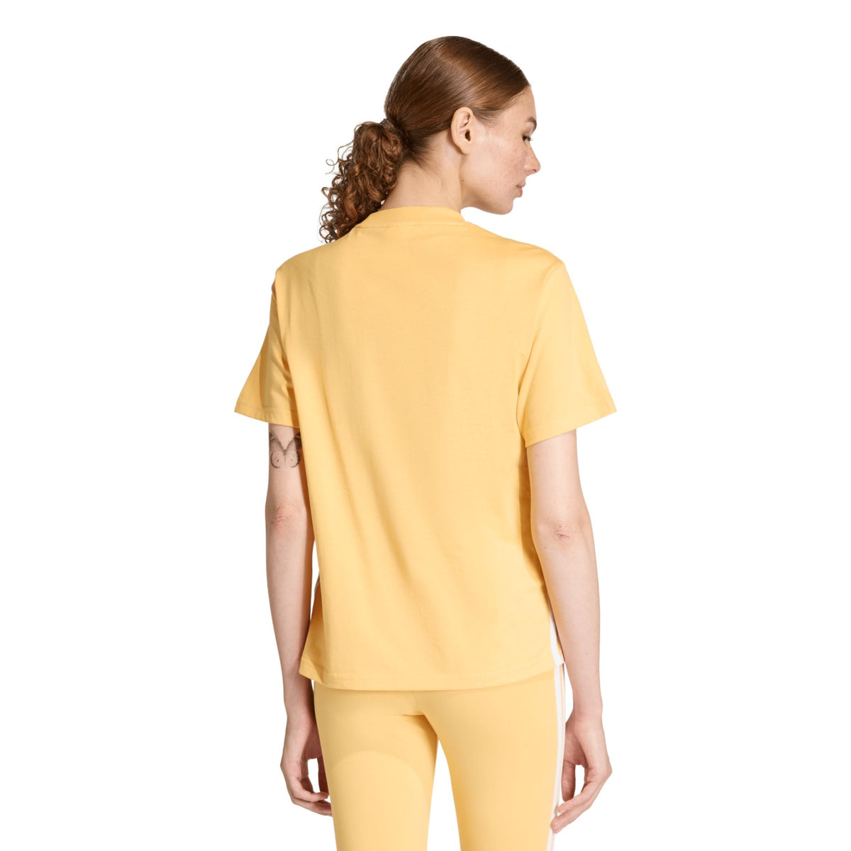 Adidas Essentials 3-Stripes Cotton Tee – orange