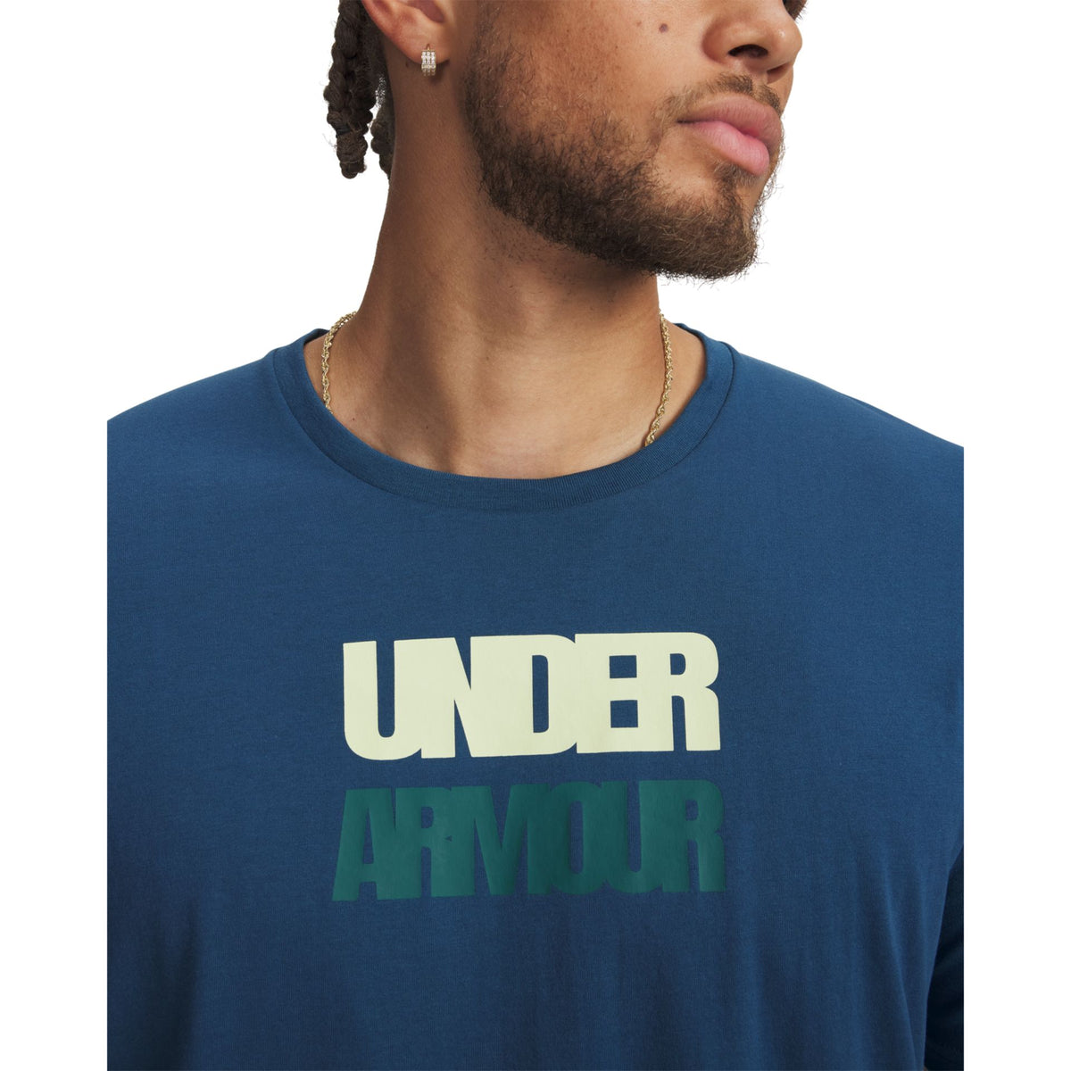 Under Armour UA Block Logo Shortsleeve – dunkelblau/navy