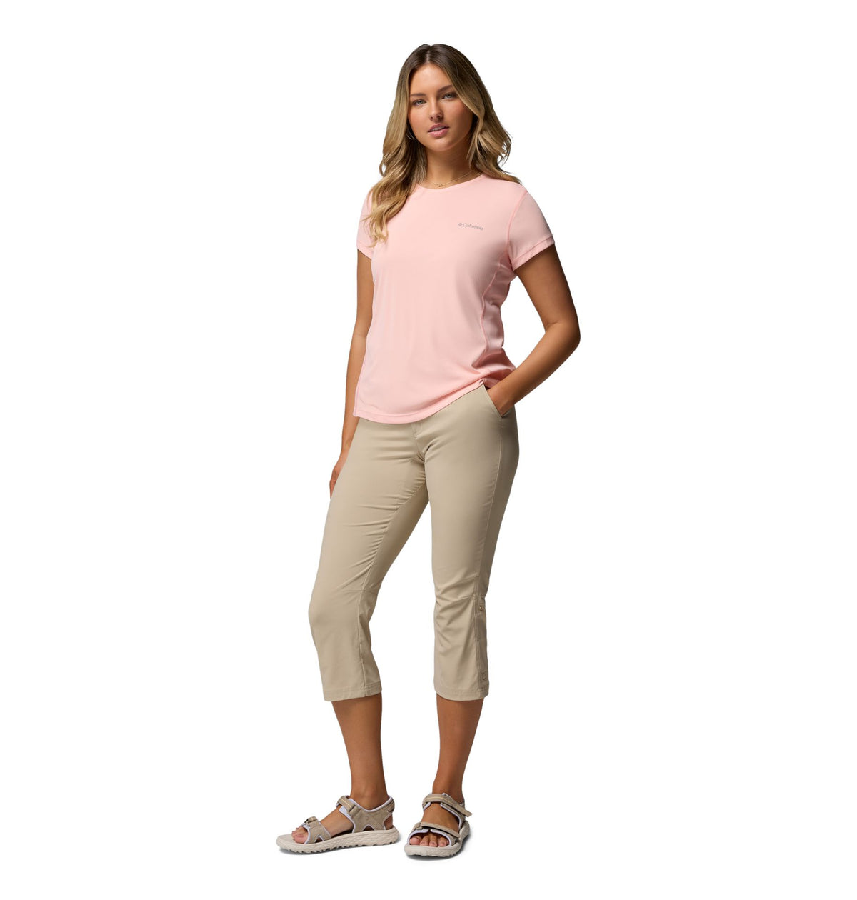 Columbia Zero Rules™ Light Shortsleeve Crew – pink