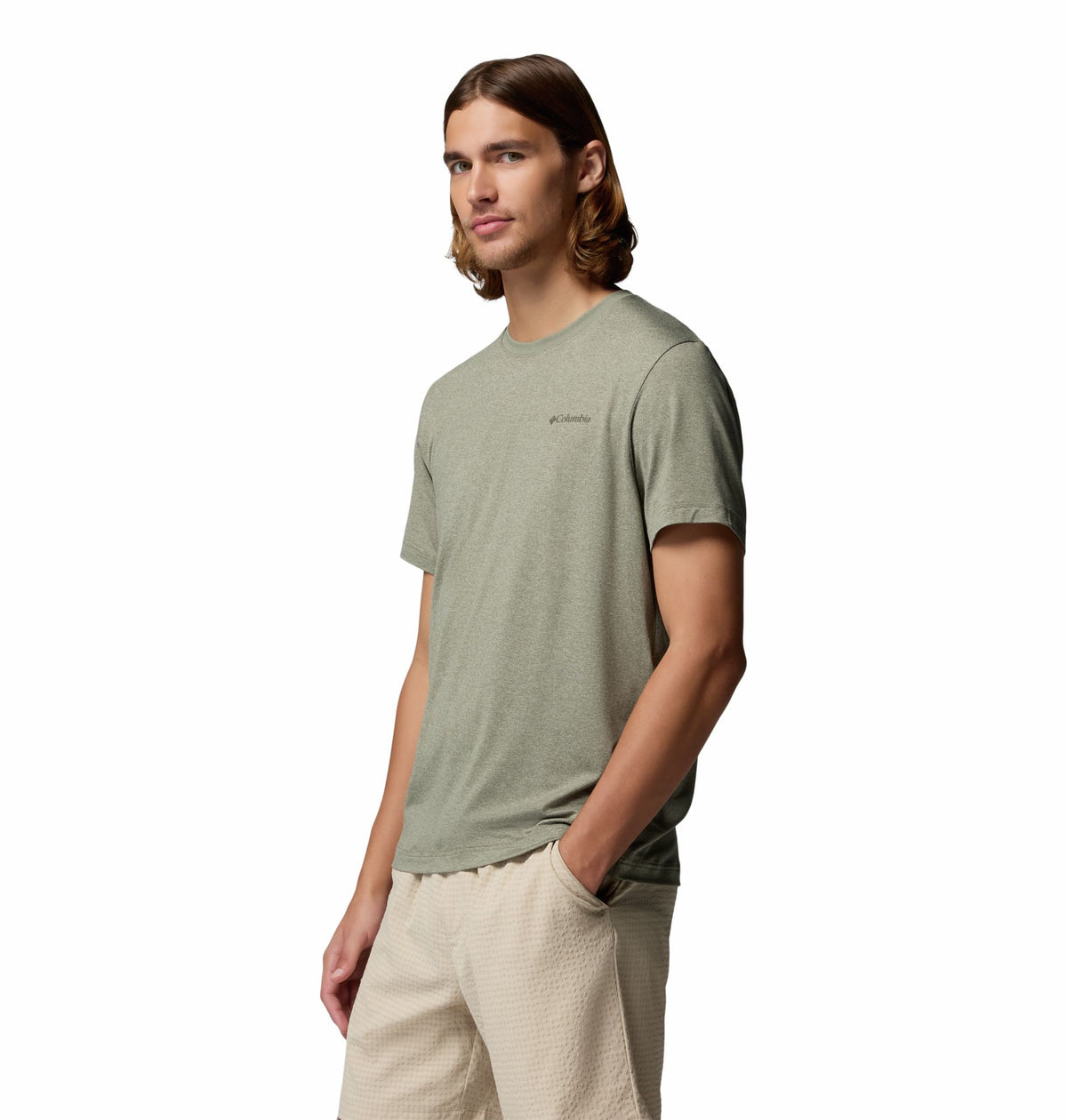 Columbia Parsons Point™ Shortsleeve Back Graphic Tee – oliv