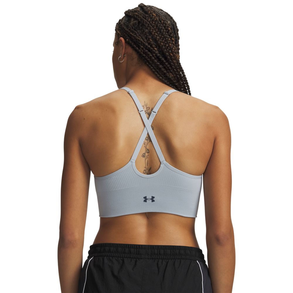Under Armour Vanish Seamless Low Bra – blau
