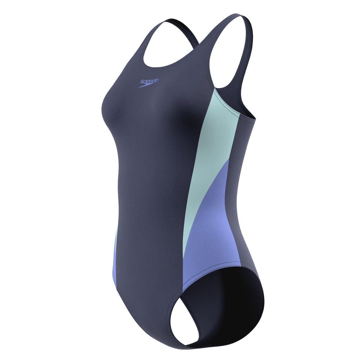 Speedo Colourblock Splice Muscleback Swimsuit