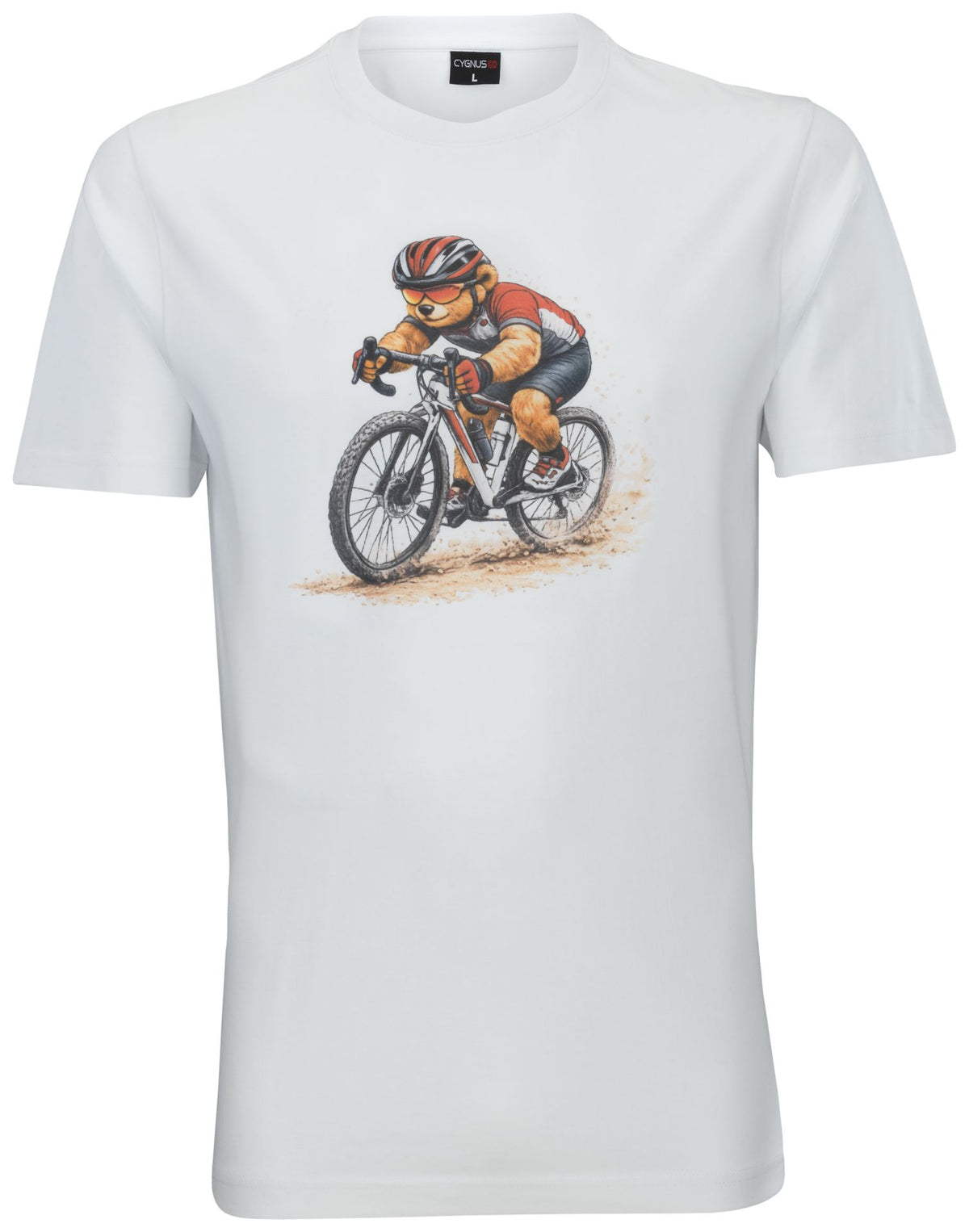 Cygnus ADULT T-SHIRT BEAR – weiß