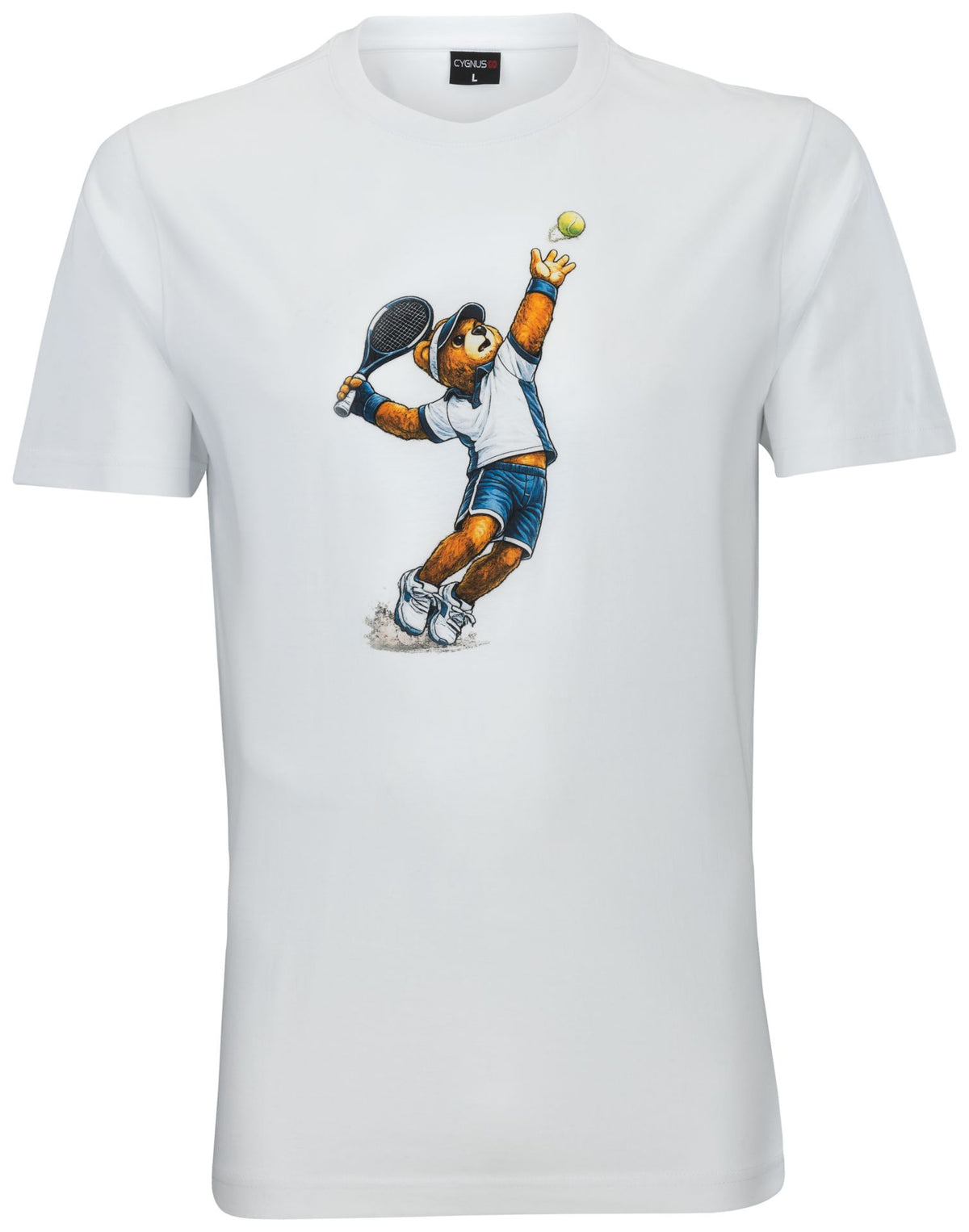 Cygnus ADULT T-SHIRT BEAR – weiß