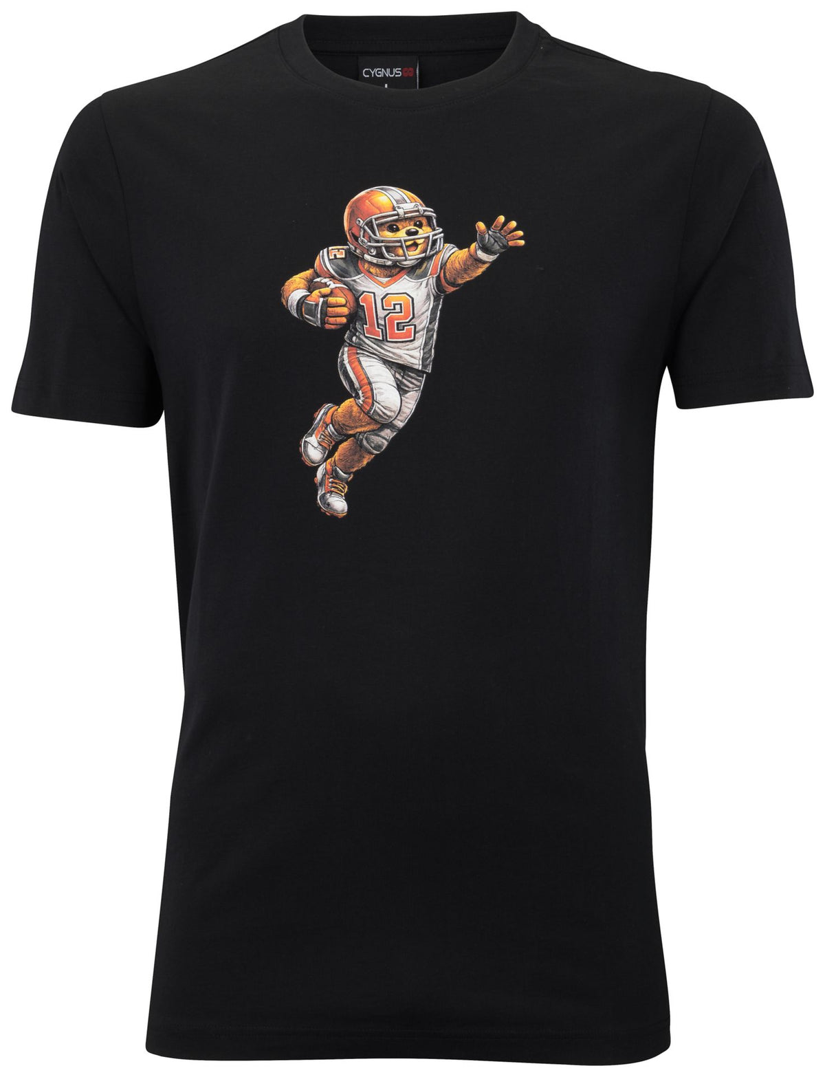 Cygnus ADULT T-SHIRT BEAR – schwarz