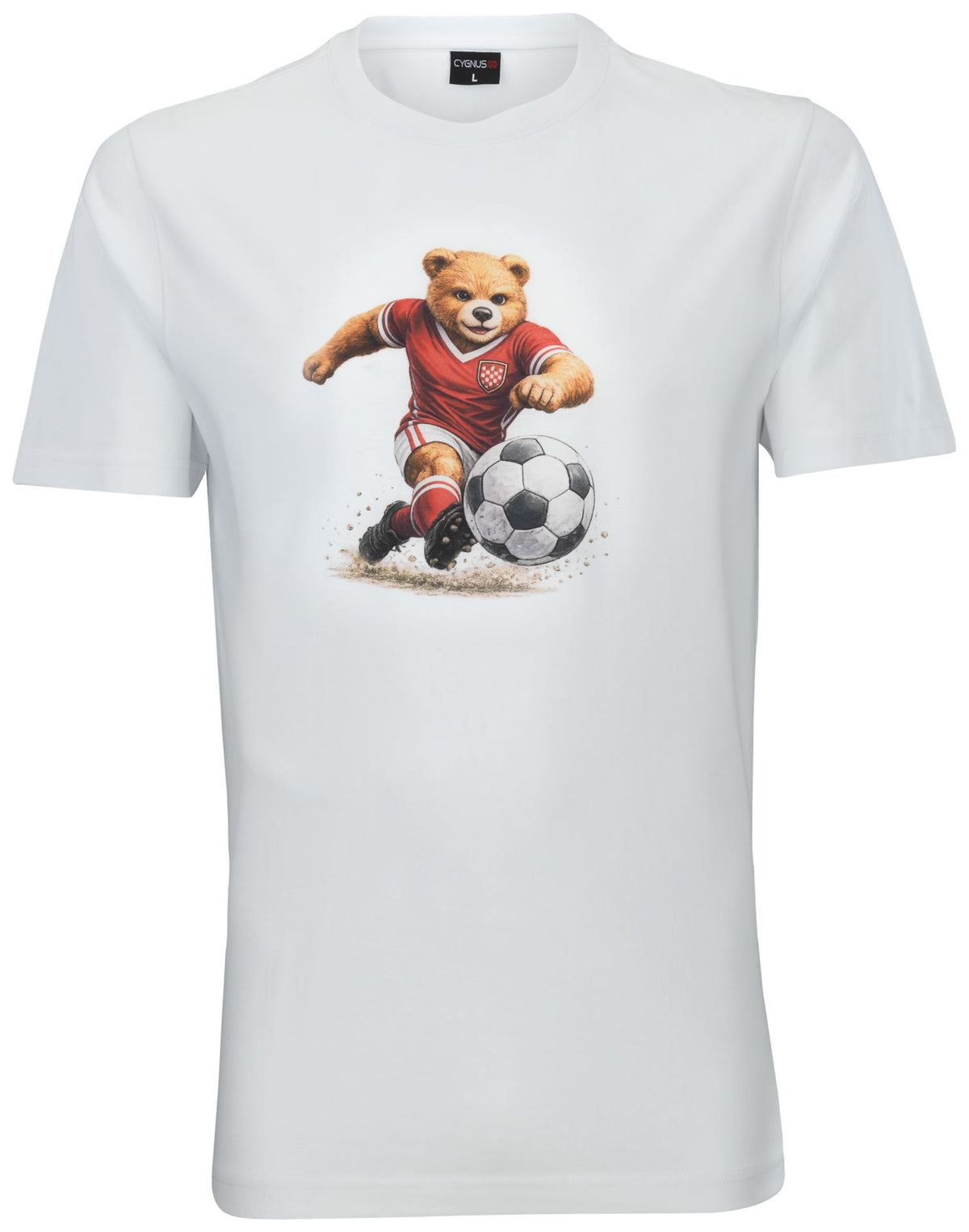 Cygnus ADULT T-SHIRT BEAR – weiß