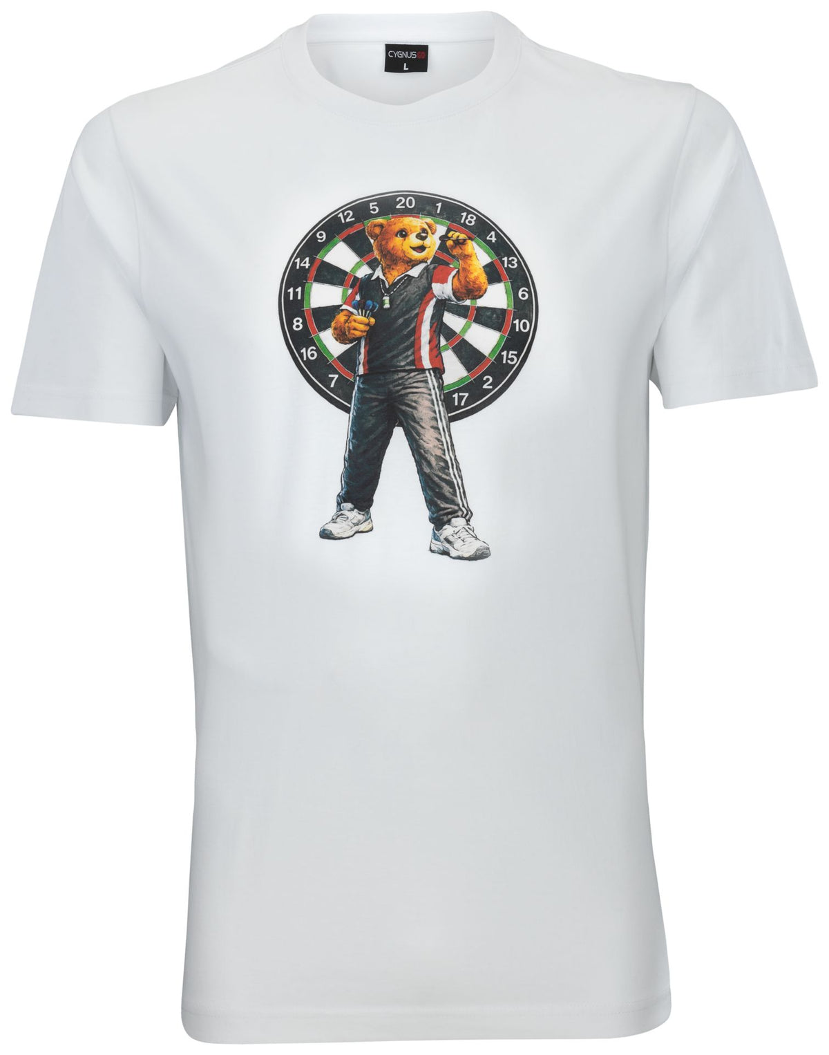 Cygnus ADULT T-SHIRT BEAR – weiß
