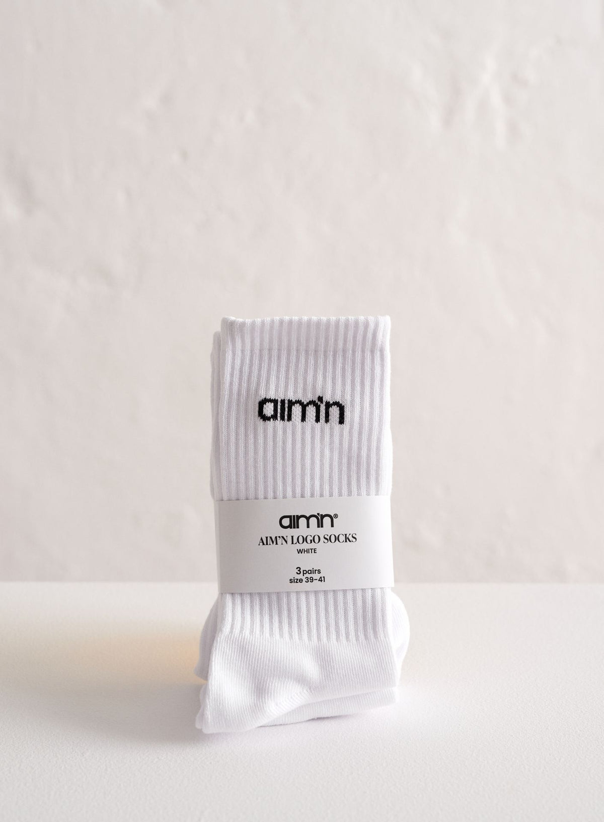 Aimn Logo Socks 3-Pack