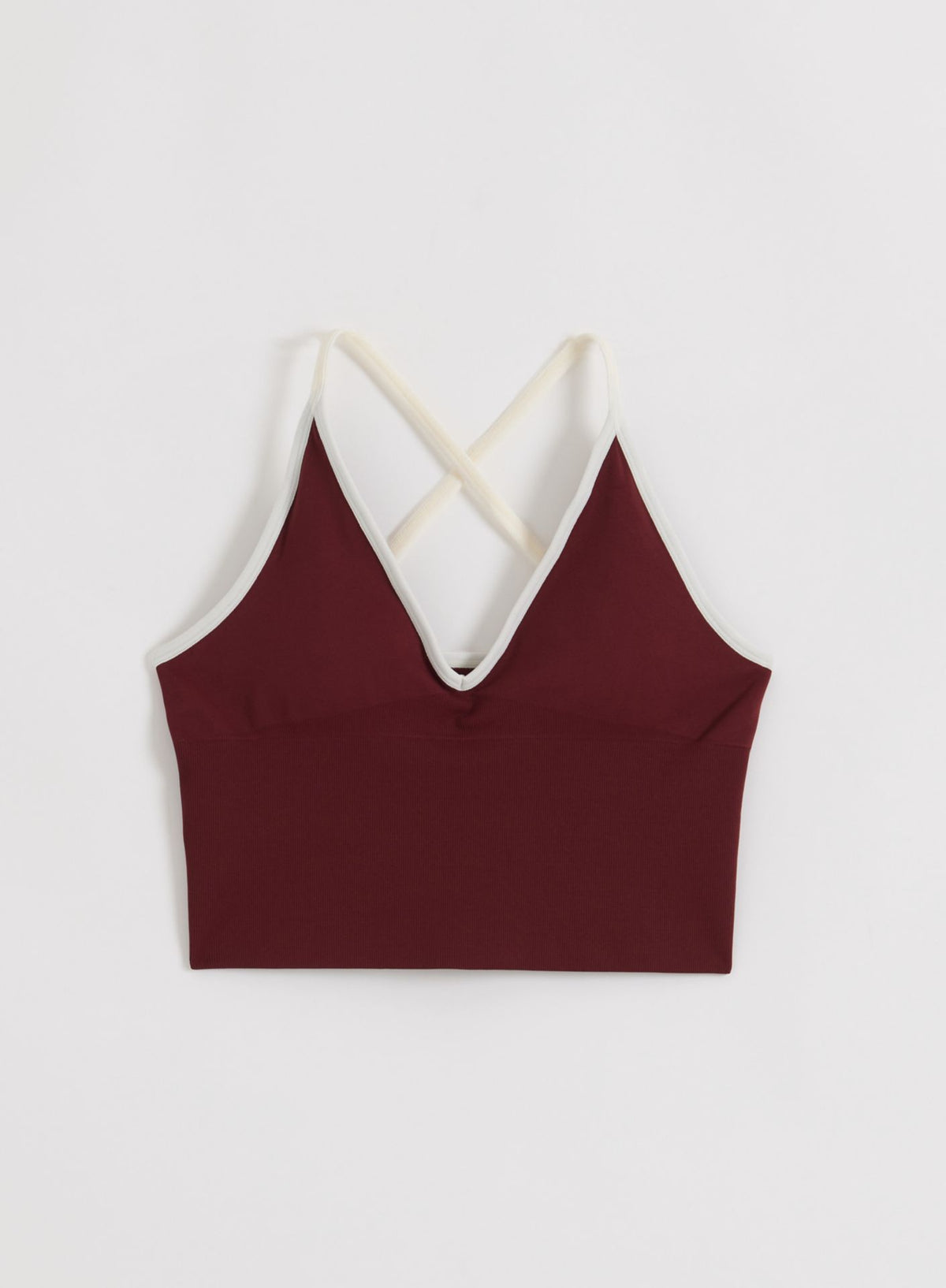 Aimn Shape Seamless Cross  Back Bralette – rot