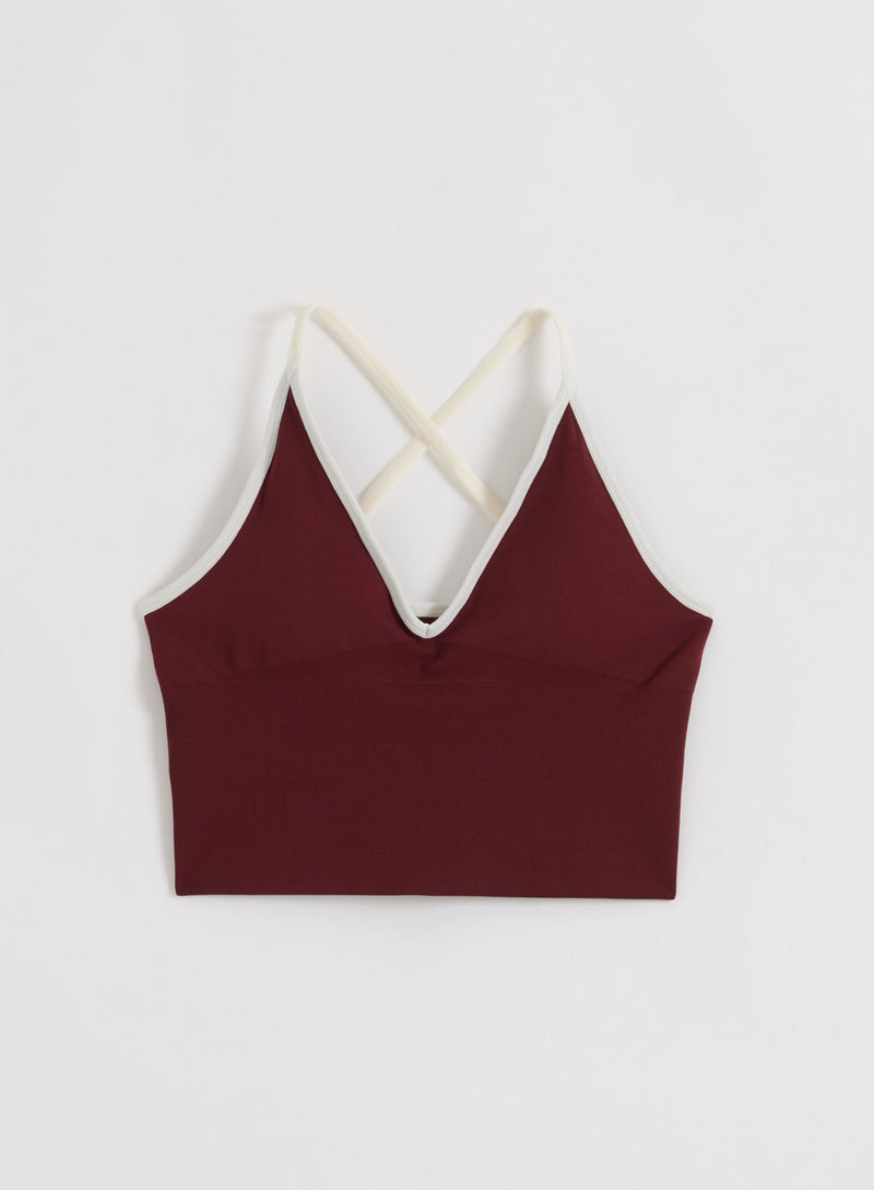 Aimn Shape Seamless Cross  Back Bralette