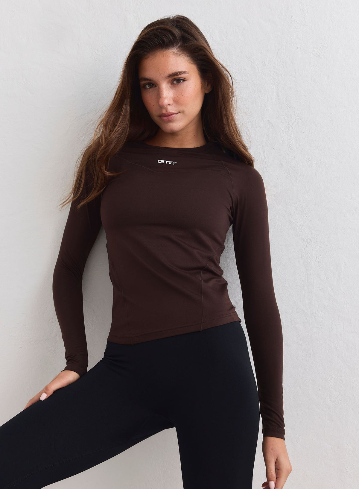 Aimn Soft Basic Long Sleeve – braun