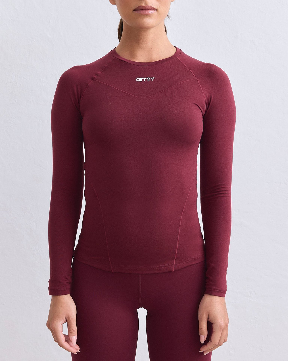Aimn Soft Basic Long Sleeve – rot