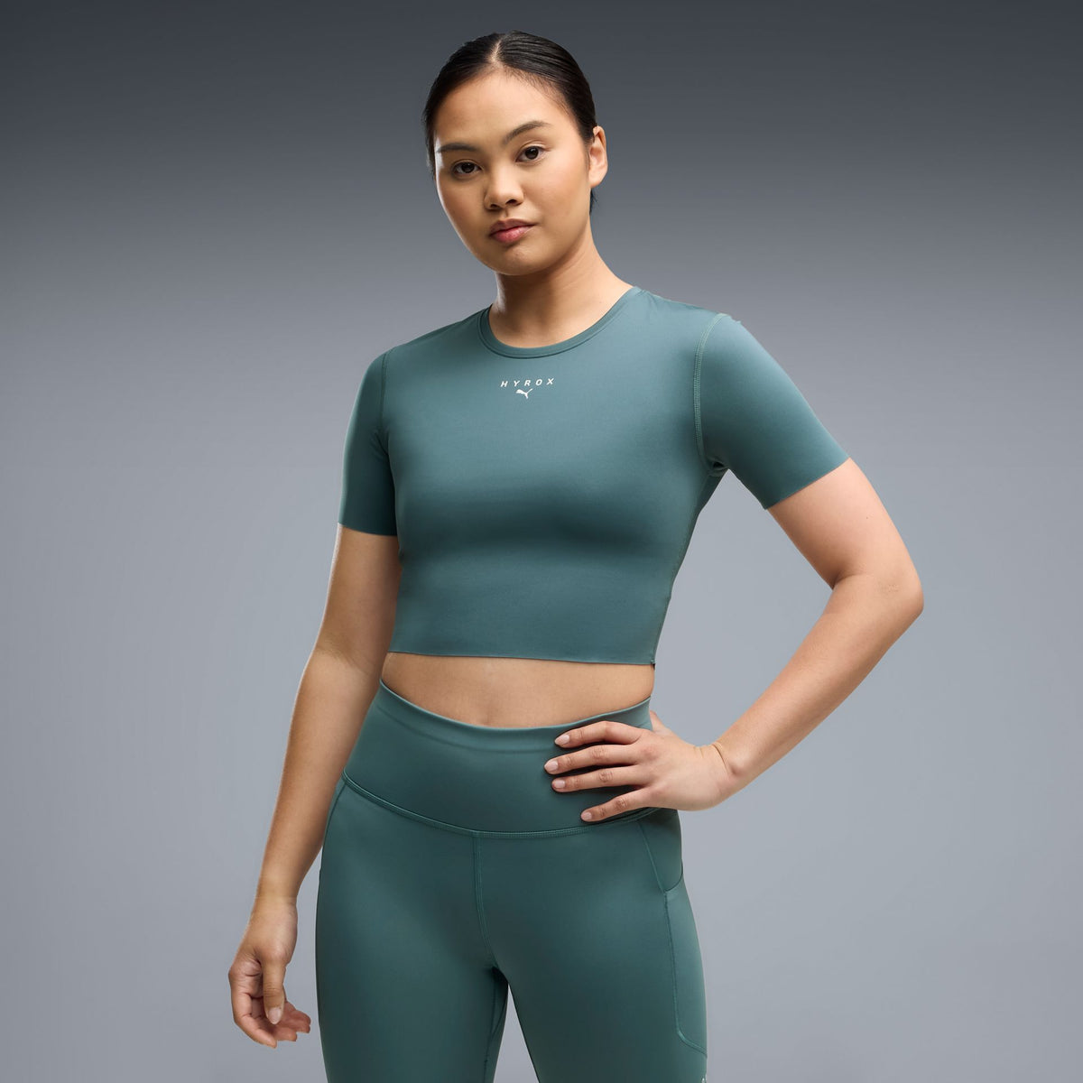 Puma W PUMA X HYROX PWRMODE CROP TEE