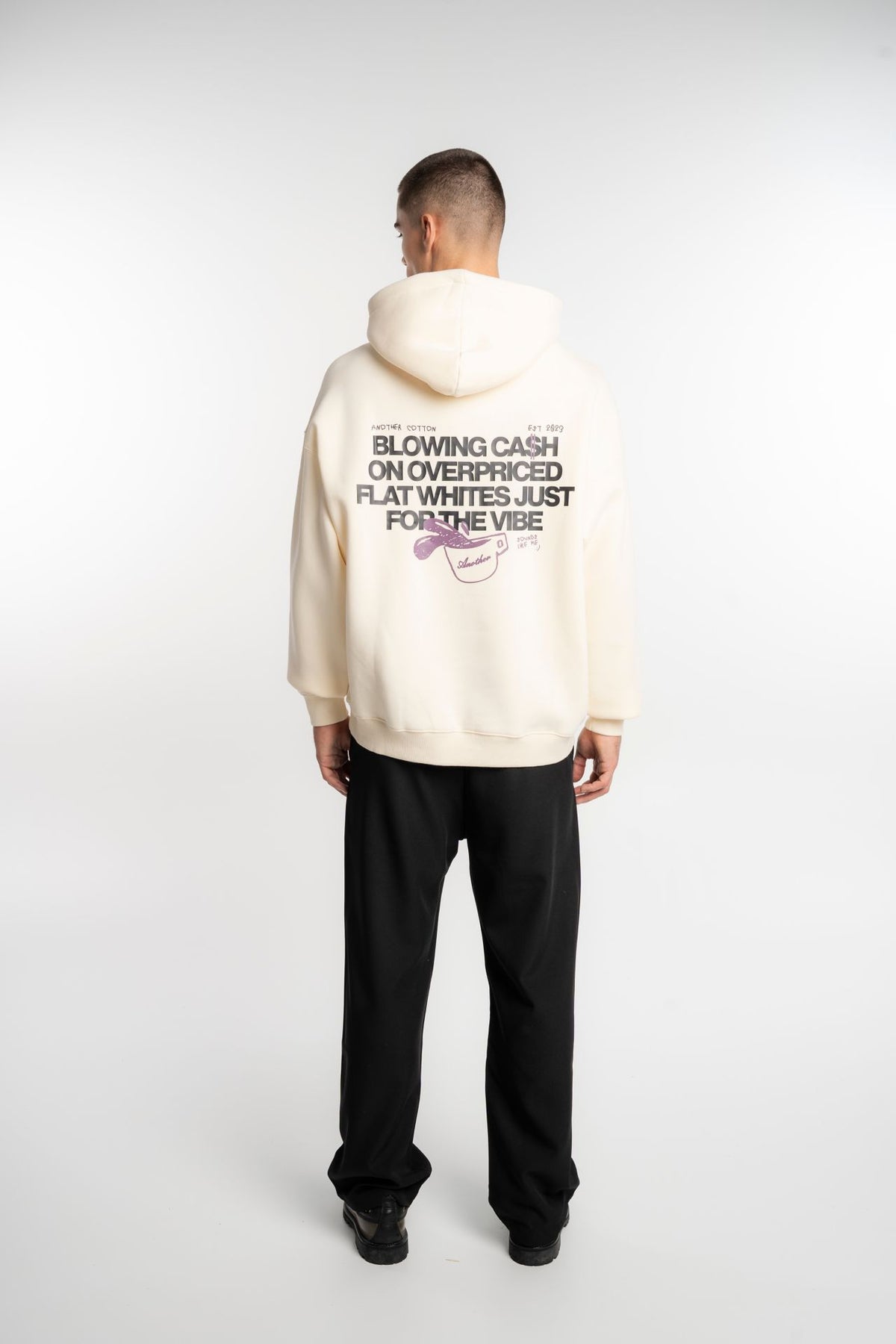 Another Cotton Lab Overpriced Flat Whites Hoodie