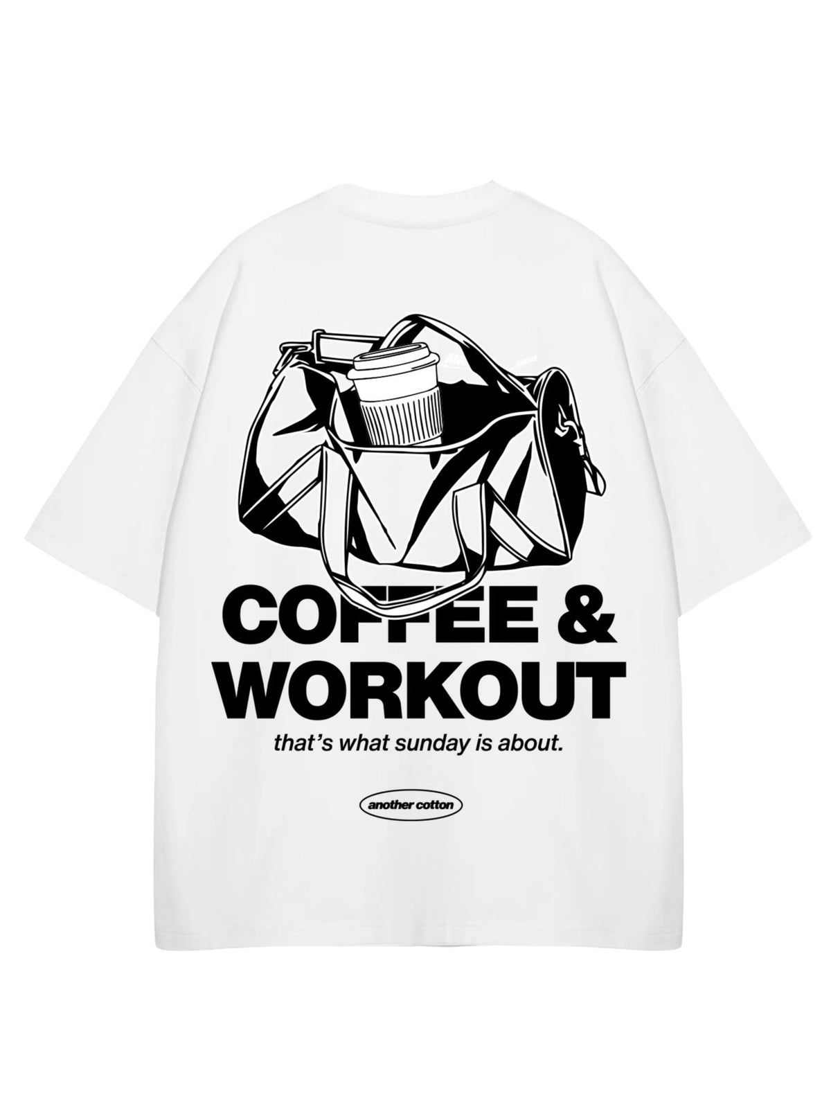 Another Cotton Lab Coffee and Workout Oversized T-Shirt