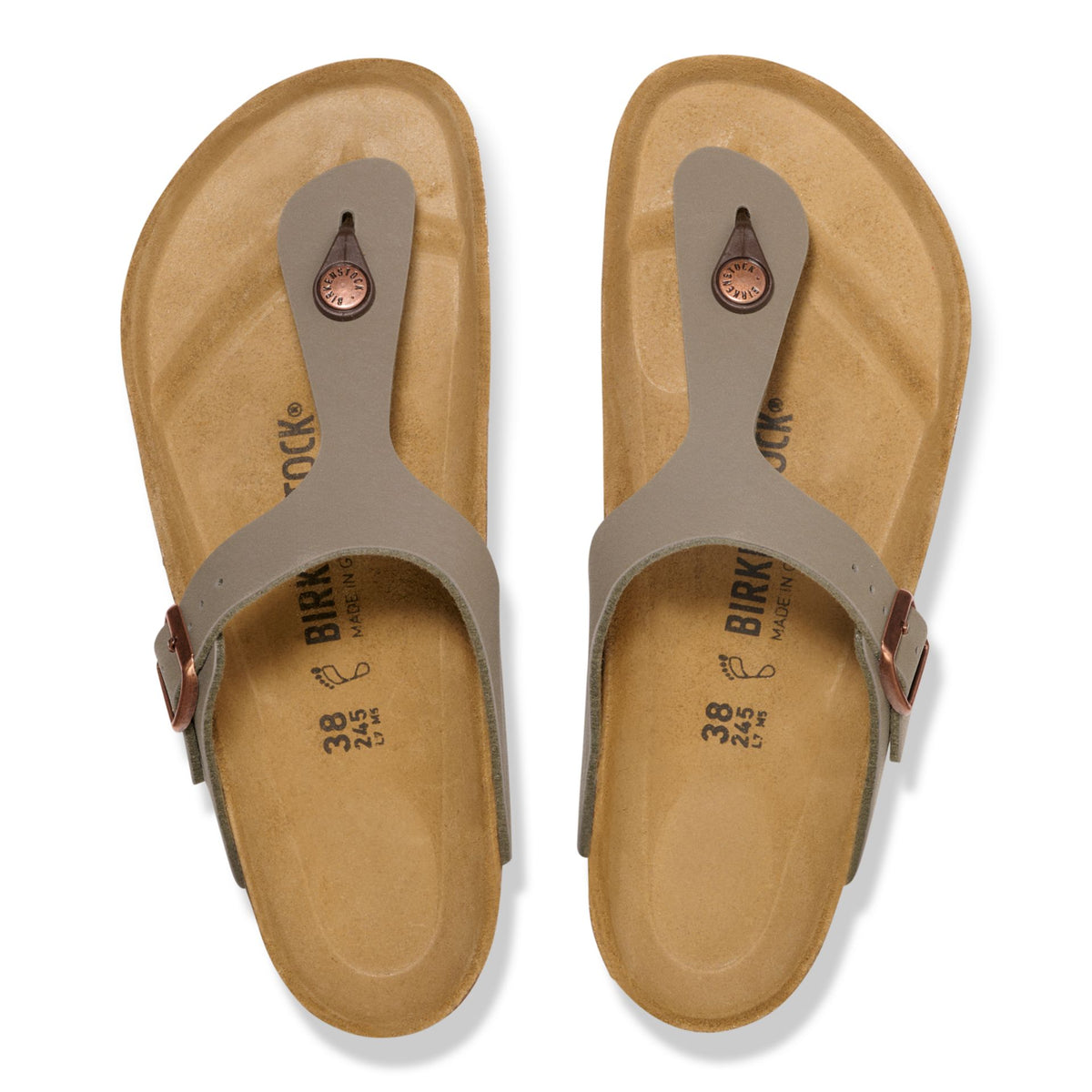 Birkenstock Gizeh BFBC Mocca – grau